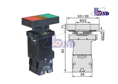 LAY5（XB2）-EW8345 spring return flat button push button swithes