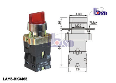 Metal 3 Position Maintained Selector Switch Using As Warning Signals